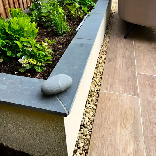 Brazilian - Grey Slate Planks - 600 x 147 x 20mm - Sawn & Riven