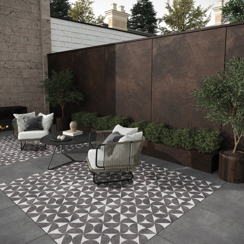 Load image into Gallery viewer, Ark Dark - Grey Porcelain Paving Tiles - 600 x 600 x 7mm
