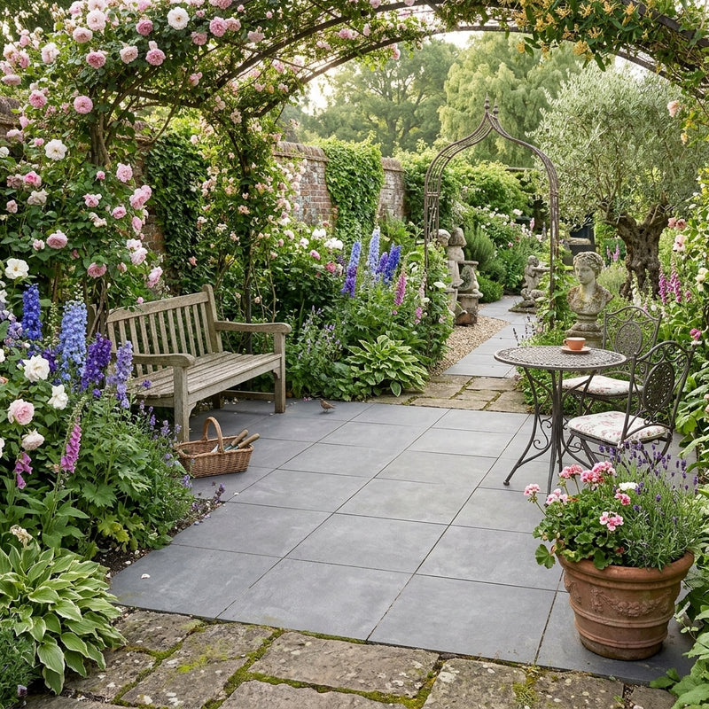 Load image into Gallery viewer, Ark Dark - Grey Porcelain Paving Tiles - 600 x 600 x 20mm
