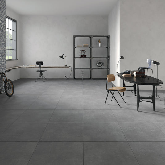 Ark Dark - Grey Porcelain Paving Tiles - 600 x 600 x 7mm