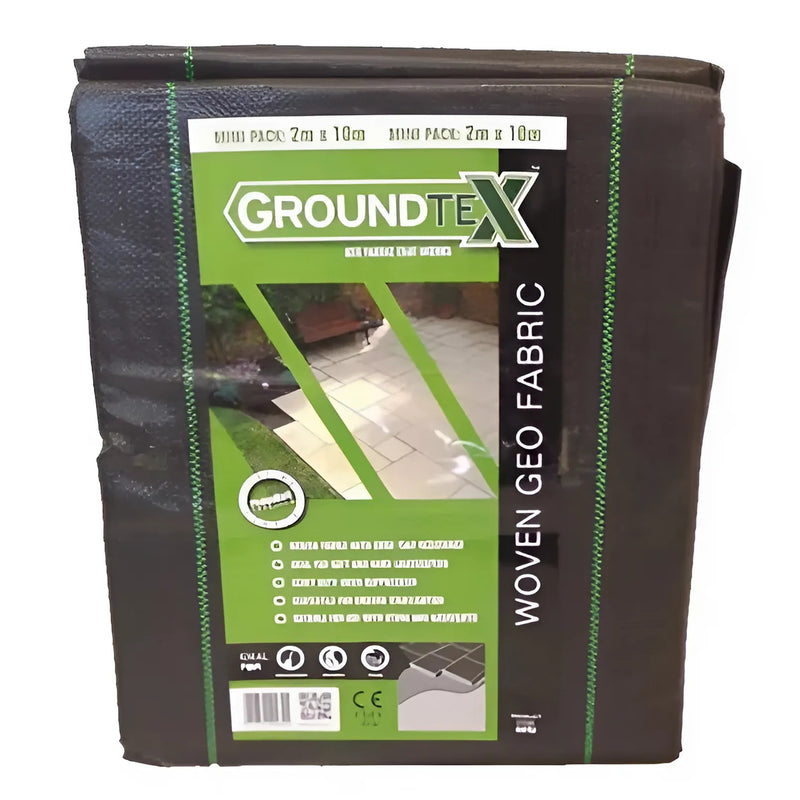Load image into Gallery viewer, Groundtex Woven Geofabric Garden Membrane (GWF02) - 2m Wide X 10m Long (Sold Per Roll)
