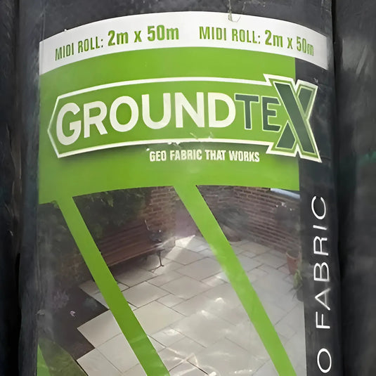 Groundtex Woven Geofabric Garden Membrane (GWF2) - 2m Wide X 50m Long Roll