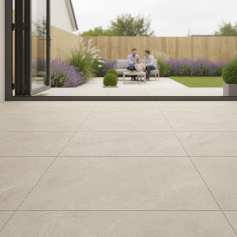 Load image into Gallery viewer, Ashford Sabbia - Beige Porcelain Paving Tiles - 900 x 900 x 20mm

