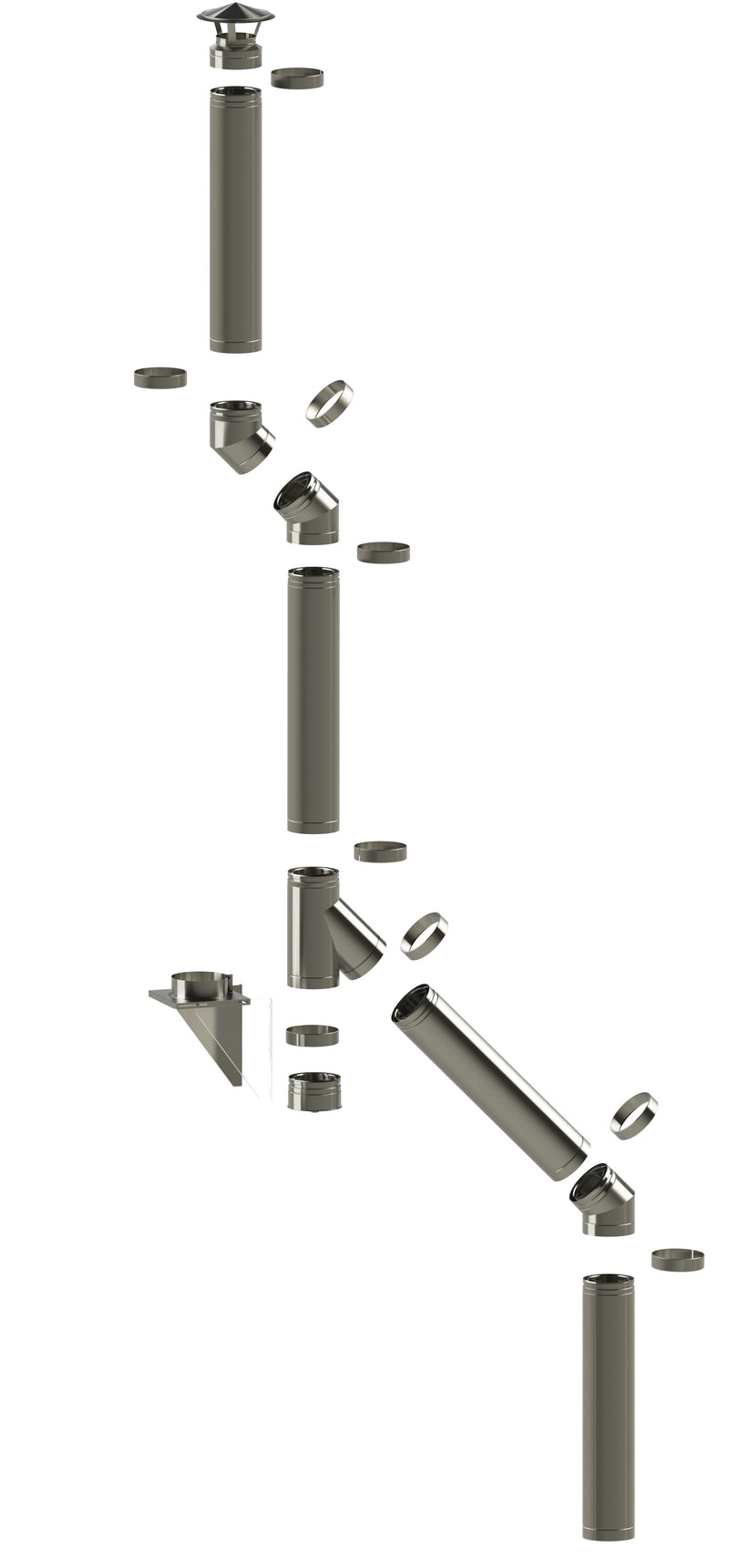 Load image into Gallery viewer, Midtherm HTS Twin Wall Flue - 45° Tee
