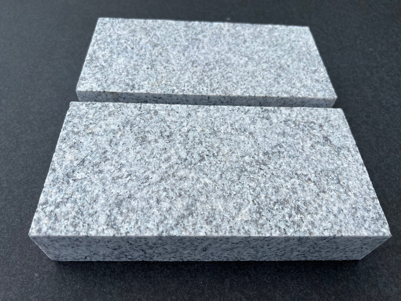Load image into Gallery viewer, Light Grey Granite Block Paving - 200 x 100 x 40mm - Sawn &amp; Flamed
