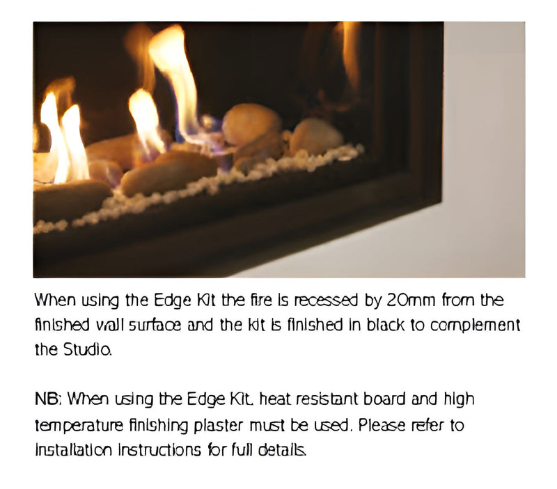 Load image into Gallery viewer, Gazco Studio 1 Glass Conventional Flue - Edge Kit
