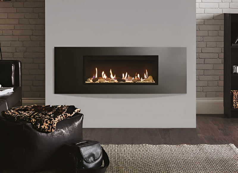 Load image into Gallery viewer, Gazco Studio 1 Glass Conventional &amp; Balanced Flue - Verve Frame - Graphite
