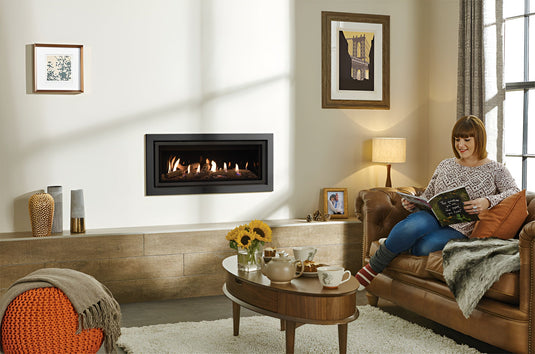 Gazco Studio 1 Glass Conventional Flue Profil Frame - Anthracite