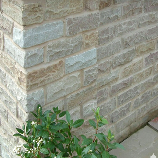 Raj Green Indian Sandstone Walling - 275 x 100 x 70mm - Tumbled