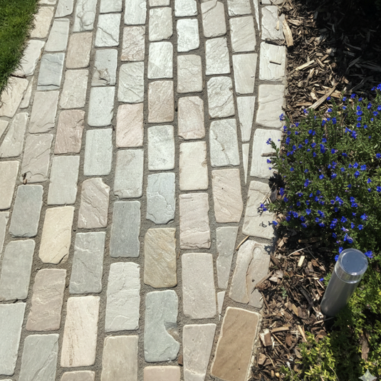 Raj Green Indian Sandstone Walling - 325 x 100 x 70mm - Tumbled