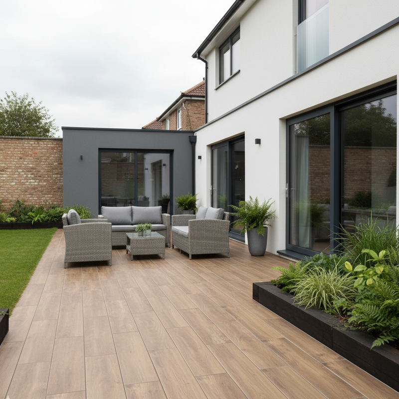 Load image into Gallery viewer, Brown Wood - Brown Porcelain Planks - 1200 x 295 x 20mm
