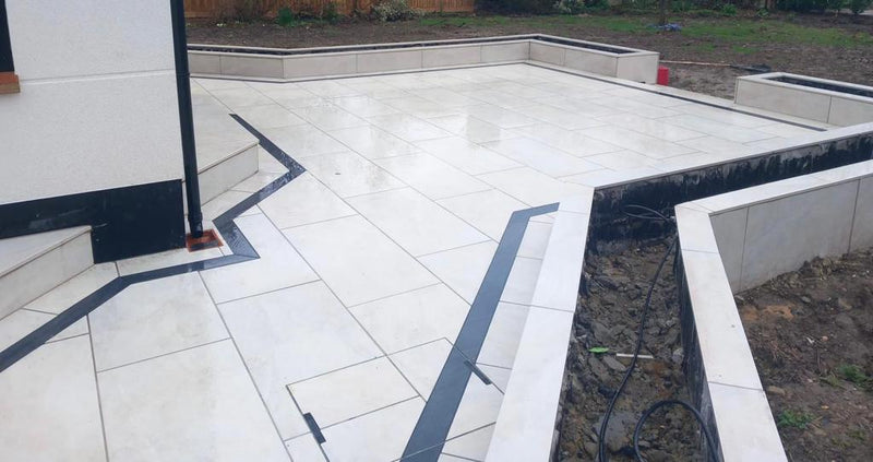 Load image into Gallery viewer, Arcadia Wheat - Light Grey Porcelain Paving Tiles - 1000 x 500 x 20mm
