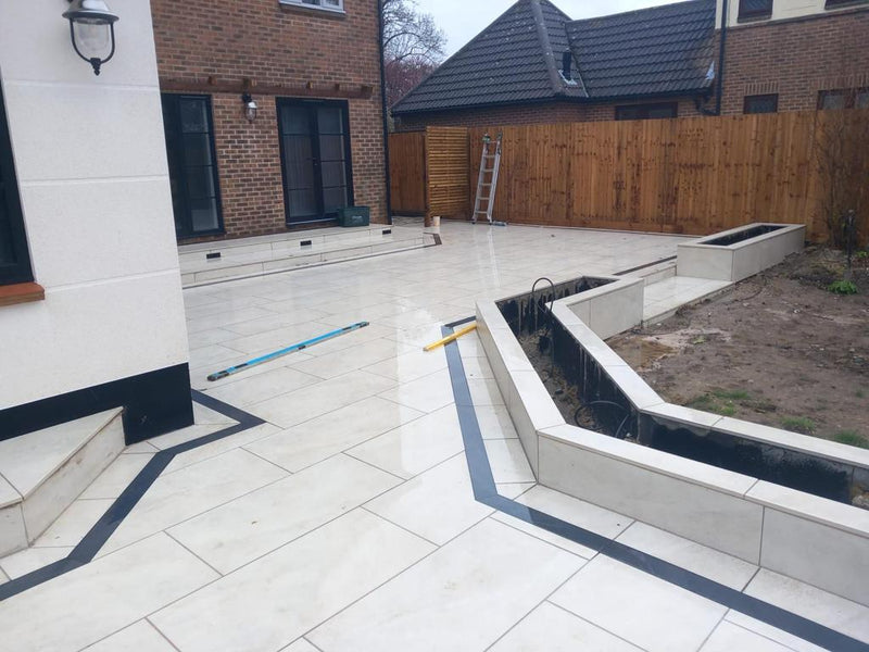 Load image into Gallery viewer, Arcadia Wheat - Light Grey Porcelain Paving Tiles - 1000 x 500 x 20mm
