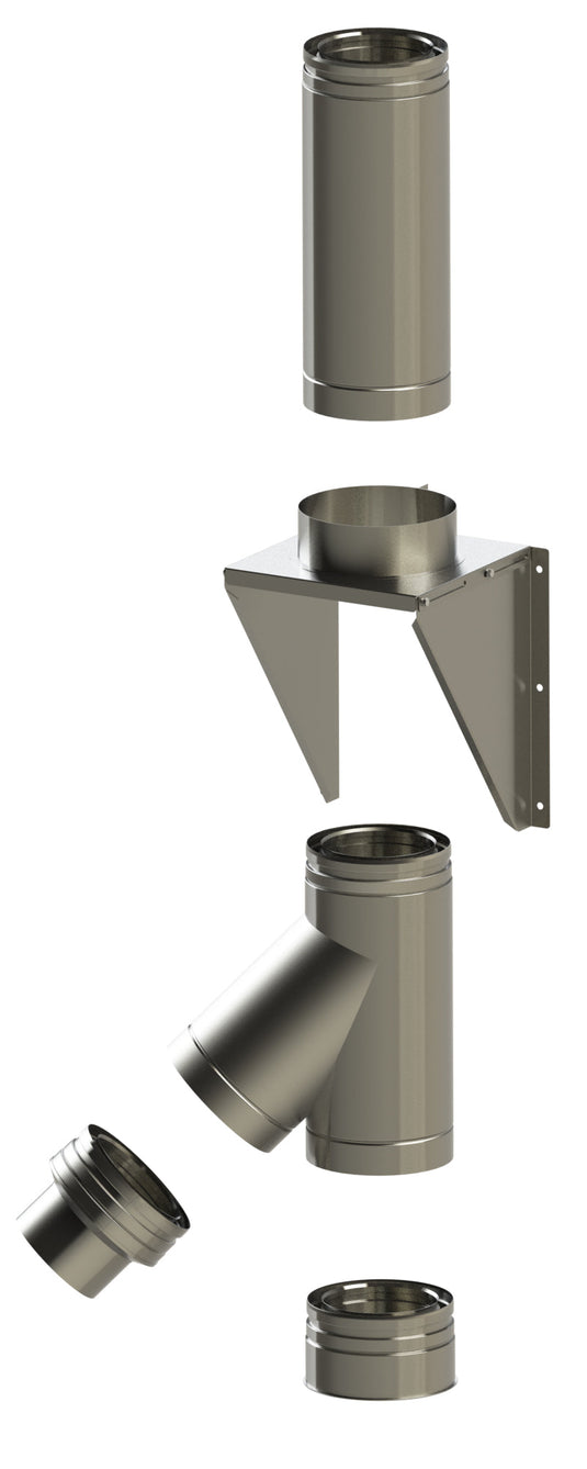 Midtherm HTS Twin Wall Flue - 45° Tee