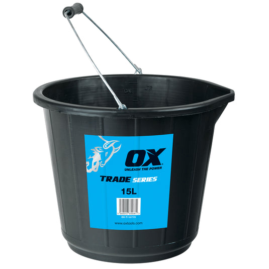 Ox - Trade 15L Black Bucket