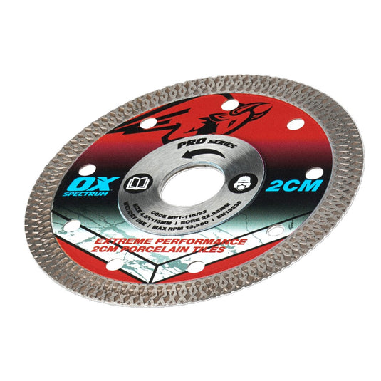 Ox - Pro 2cm Porcelain Cutting Blade - 115/22mm
