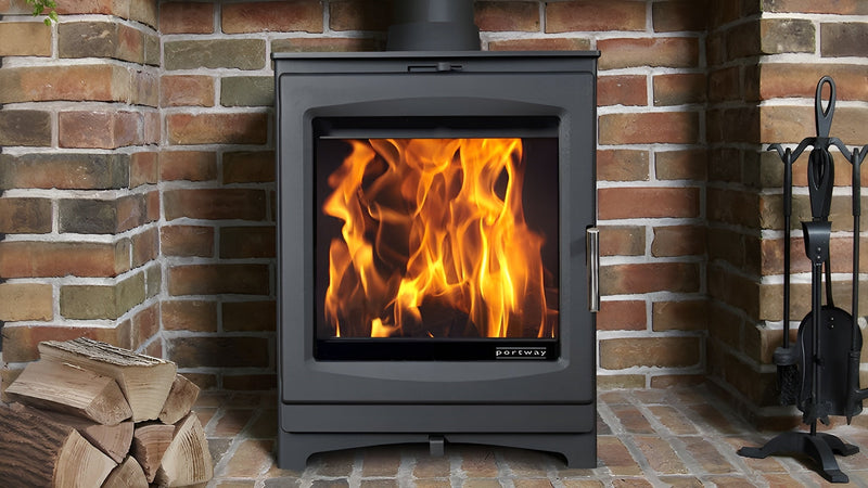 Load image into Gallery viewer, Portway Luxima 5 Wood Stove - Black
