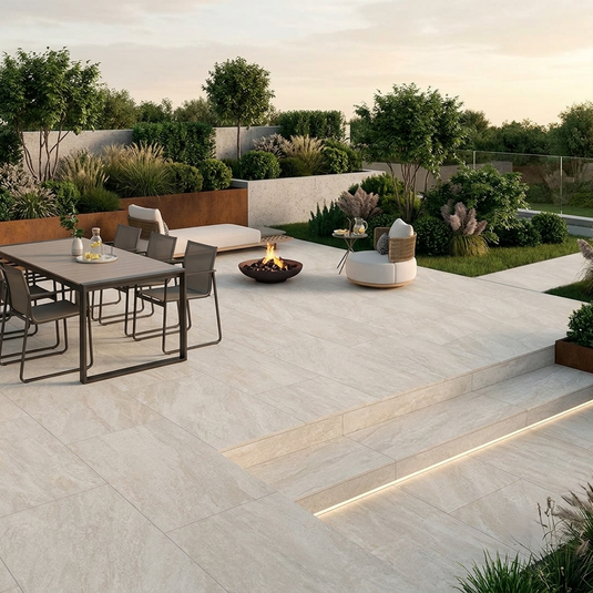 Rasa - Beige Porcelain Paving Tiles - 900 x 600 x 20mm