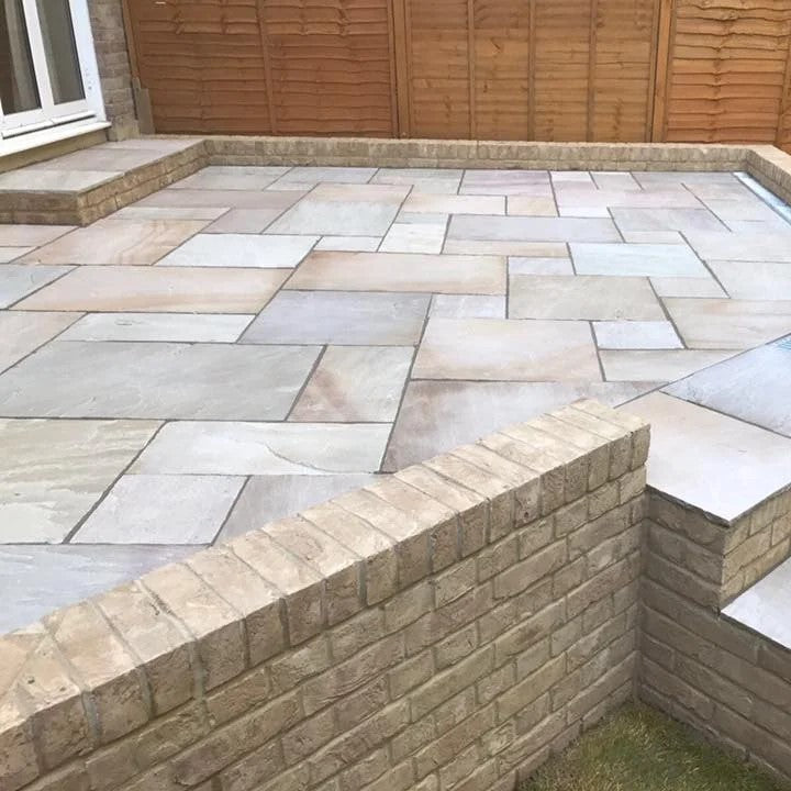 Load image into Gallery viewer, Ravina Indian Sandstone Paving - 900 x 600 x 22mm - Hand Cut &amp; Riven
