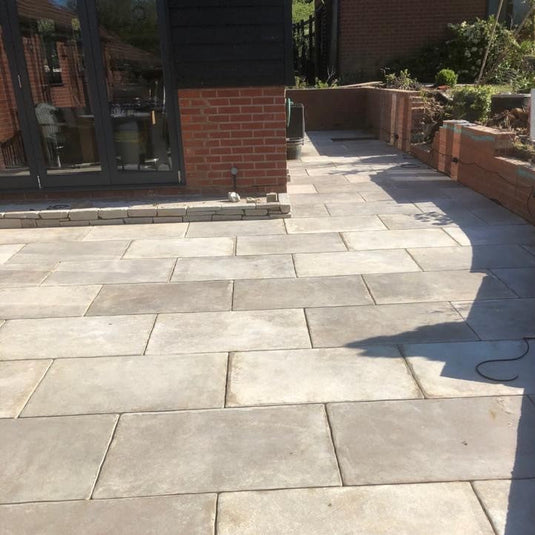 Rustico Sabbia - Beige Porcelain Paving Tiles - 900 x 600 x 20mm