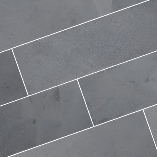 Brazilian - Black Slate Planks - 600 x 147 x 20mm - Sawn & Riven