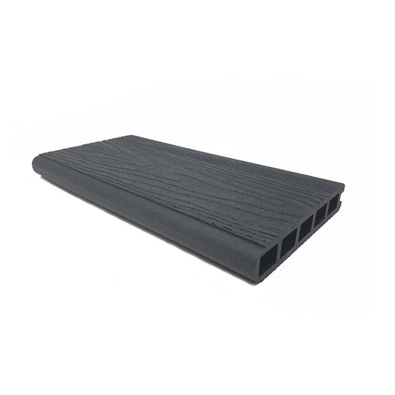 Load image into Gallery viewer, Soho Charcoal - Black Composite Decking - Bullnose Decking Board - 3600 x 140 x 25 mm
