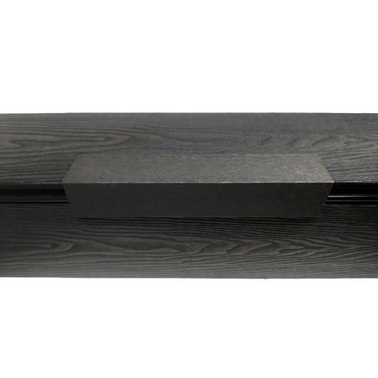 Soho Charcoal - Black Composite Decking - Edging Trim - 3600 x 50 x 50 mm