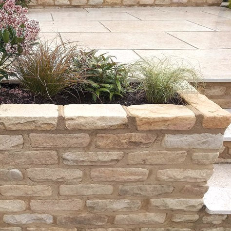 Load image into Gallery viewer, Mint Fossil Indian Sandstone Walling - 325 x 100 x 70mm - Hand Cut
