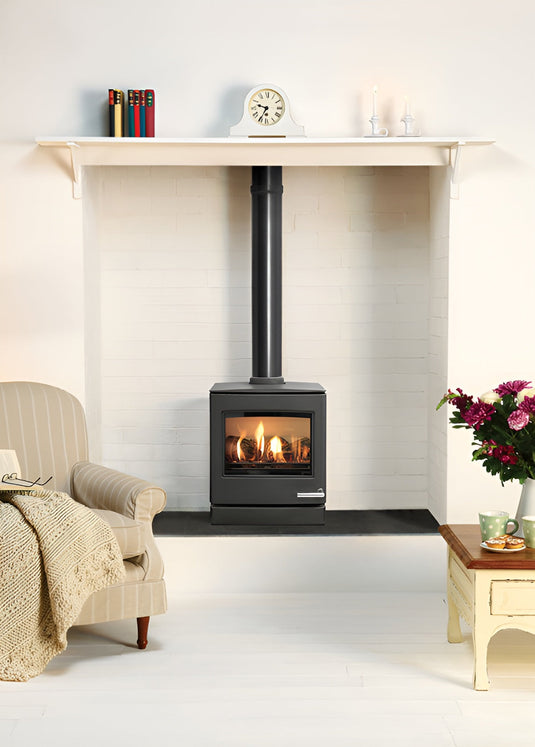 Gazco CL5 Gas Stove - Black