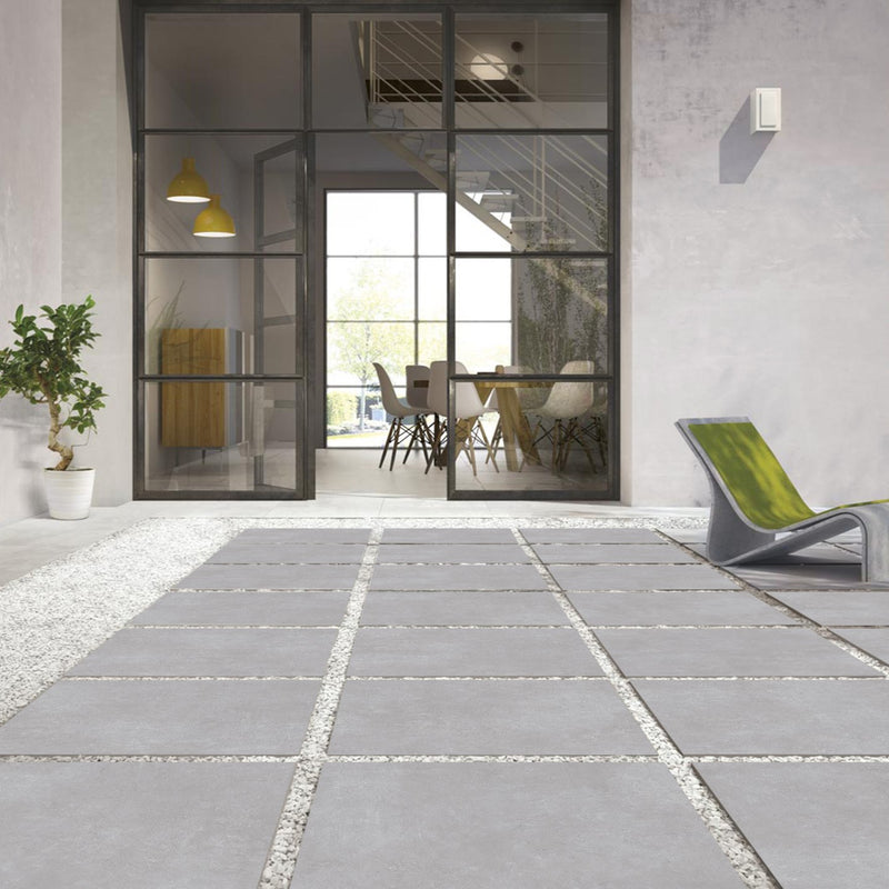 Load image into Gallery viewer, Ark Silver - Grey Porcelain Paving Tiles - 600 x 600 x 7mm
