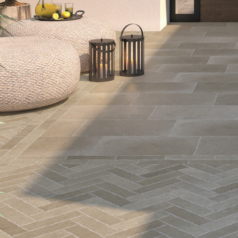 Load image into Gallery viewer, Arlington Taupe - Beige Porcelain Setts - 280 x 70 x 20mm
