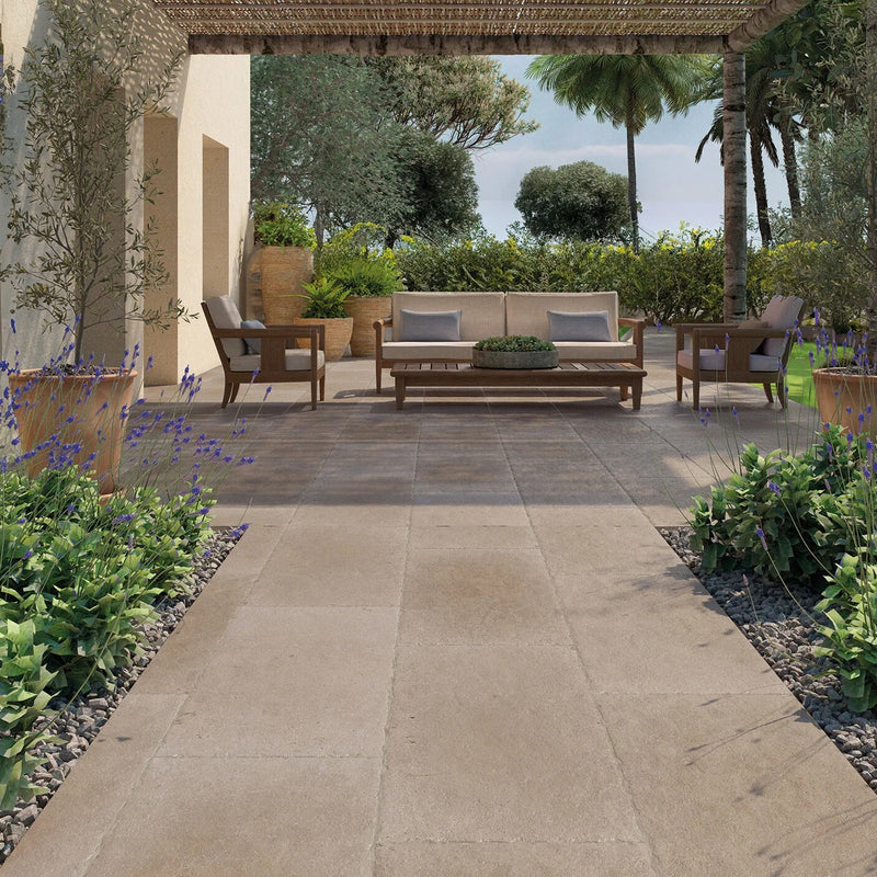 Load image into Gallery viewer, Arlington Taupe - Beige Porcelain Paving Tiles - 900 x 600 x 10mm
