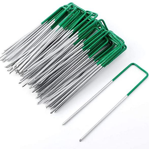 Load image into Gallery viewer, Half Green U-Pins For Artificial Grass (Pack of 10 pcs)
