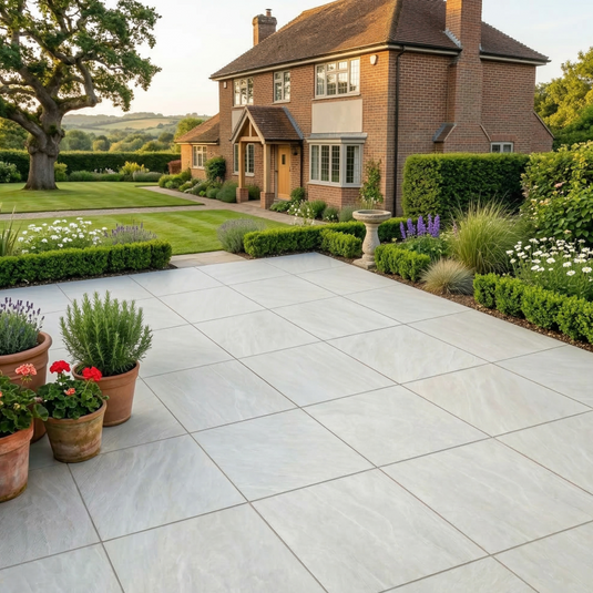 Aruba - White Porcelain Paving Tiles - 600 x 600 x 20mm