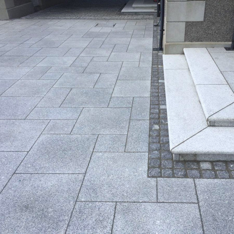 Load image into Gallery viewer, Dark Grey Granite Paving - Patio Pack - Mixed Sizes - Sawn &amp; Flamed
