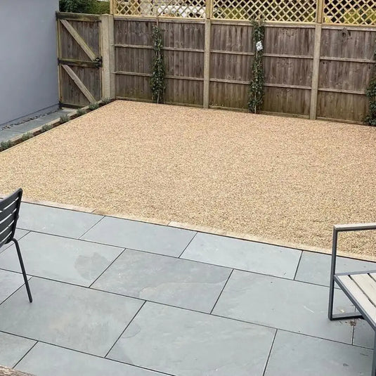 Brazilian - Grey Slate Paving - Patio Pack - Mixed Sizes - Sawn & Riven