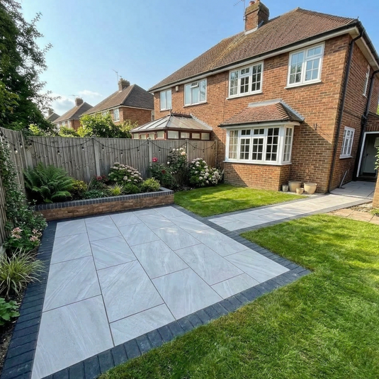 Cross Over - White Porcelain Paving Tiles - 900 x 600 x 20mm