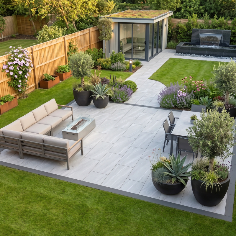 Load image into Gallery viewer, Cross Over - Grey Porcelain Paving Tiles - 900 x 600 x 20mm
