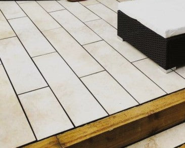 Mint Fossil Indian Sandstone Planks - 900 x 150 x 22mm - Sawn & Honed