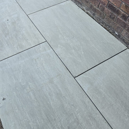 Grey Green Porcelain Paving Tiles - 900 x 600 x 20mm