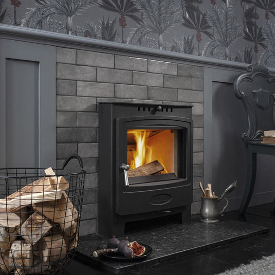 Arada Hamlet Solution 7 Inset Multifuel Stove - Black
