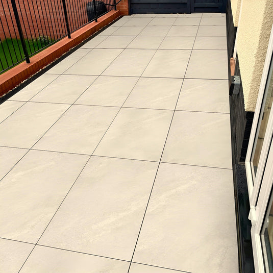 Himalayan - Beige Porcelain Paving Tiles - 900 x 600 x 20mm