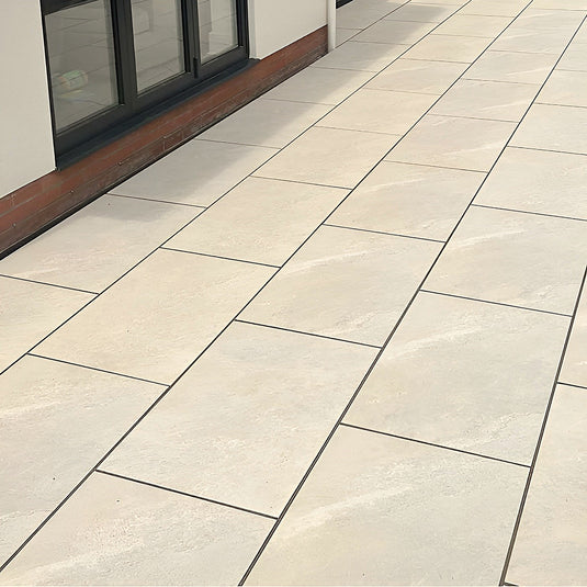 Himalayan - Beige Porcelain Paving Tiles - 900 x 600 x 20mm