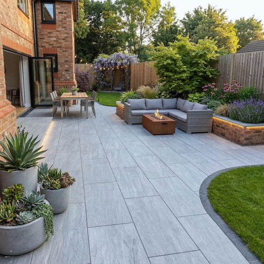 Kandala - Grey Porcelain Paving Tiles - 1200 x 600 x 20mm