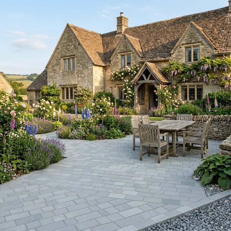 Load image into Gallery viewer, Kandala - Grey Porcelain Setts - 200 x 100 x 20mm
