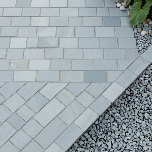 Kandala - Grey Porcelain Setts - 200 x 100 x 20mm