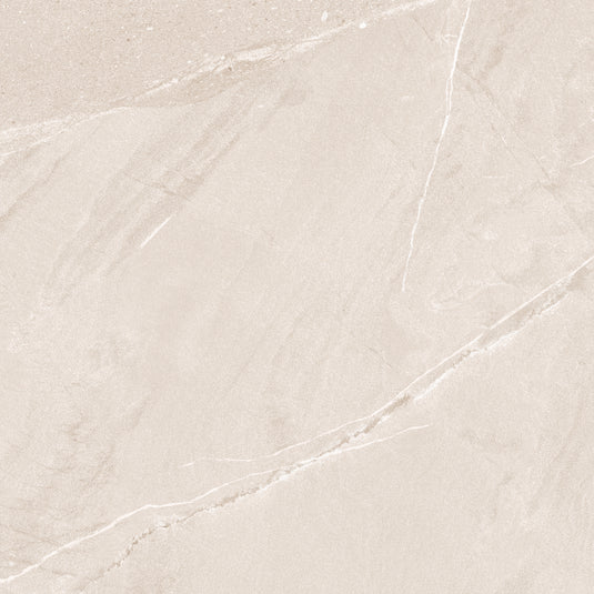 Lagom Sand - Beige Porcelain Paving Tiles - Semi-polished Finish - 600 x 600 x 7mm
