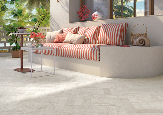Langford - White Porcelain Setts - 280 x 70 x 20mm