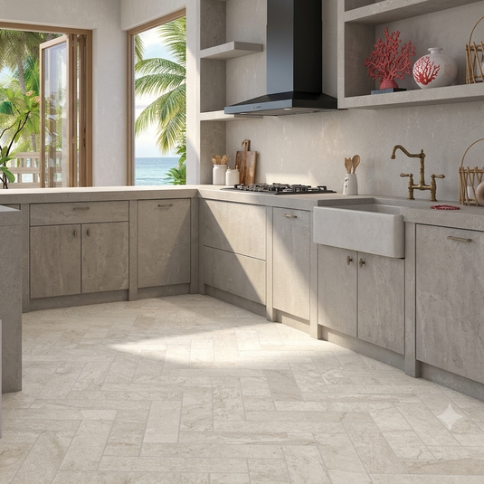 Langford - White Porcelain Setts - 280 x 70 x 20mm