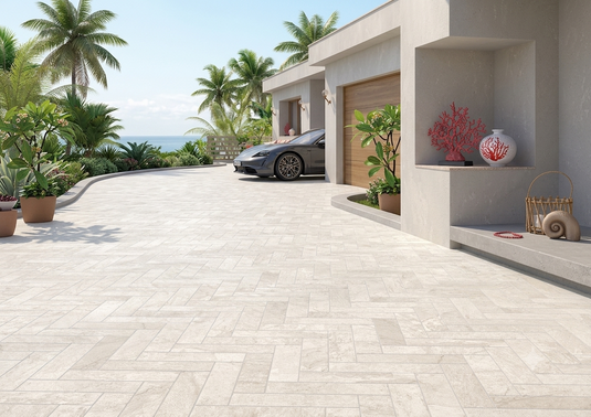 Langford - White Porcelain Setts - 280 x 70 x 20mm